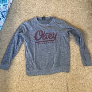 Obey crew neck sweater